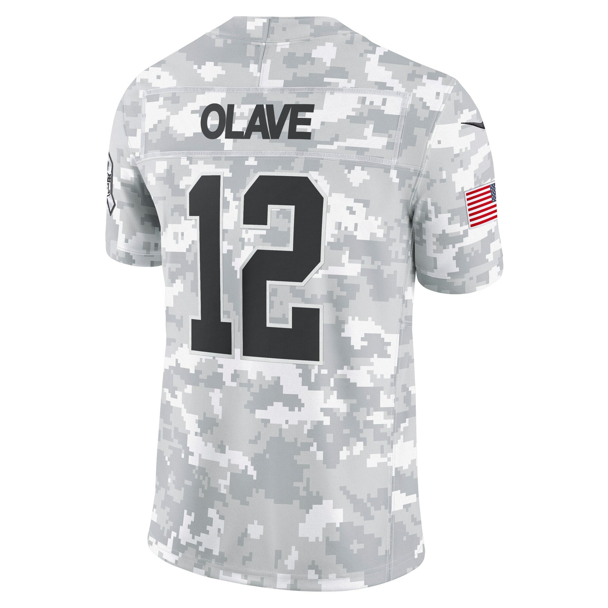 Chris Olave New Orleans Saints 2024 Salute to Service Limited Jersey - Arctic Camo football jersey product view 3