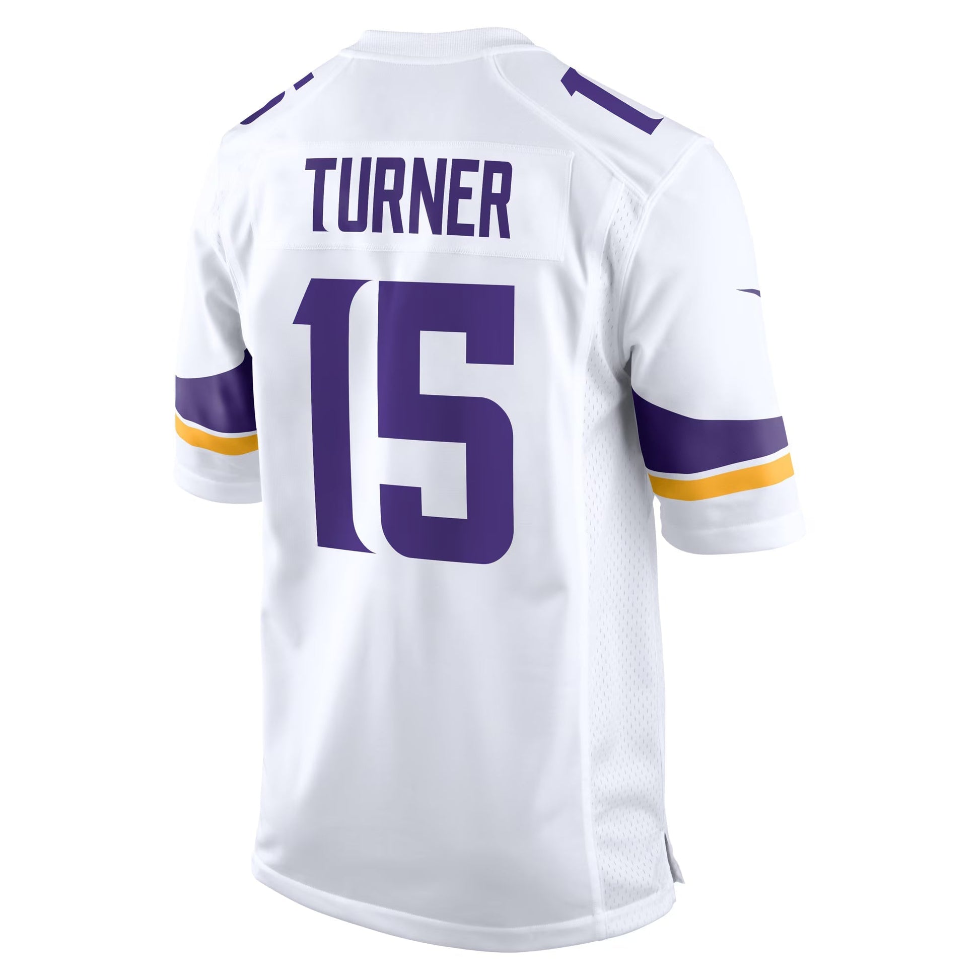 Minnesota Vikings Dallas Turner White Game Jersey football jersey product view 1