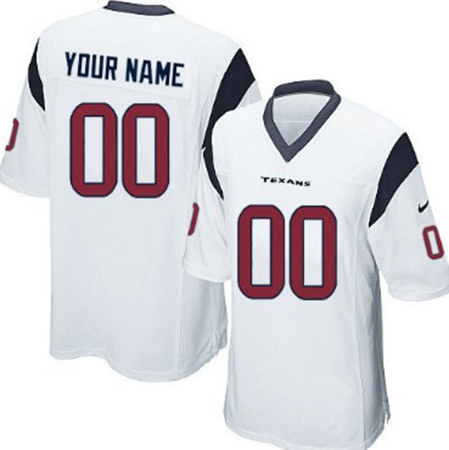 Men's Houston Texans White Custom Game Jersey football jersey product view 1