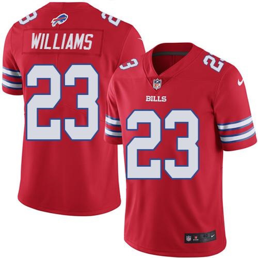 Bills #23 Aaron Williams Red Men's Stitched NFL Elite Rush Jersey football jersey product view 1