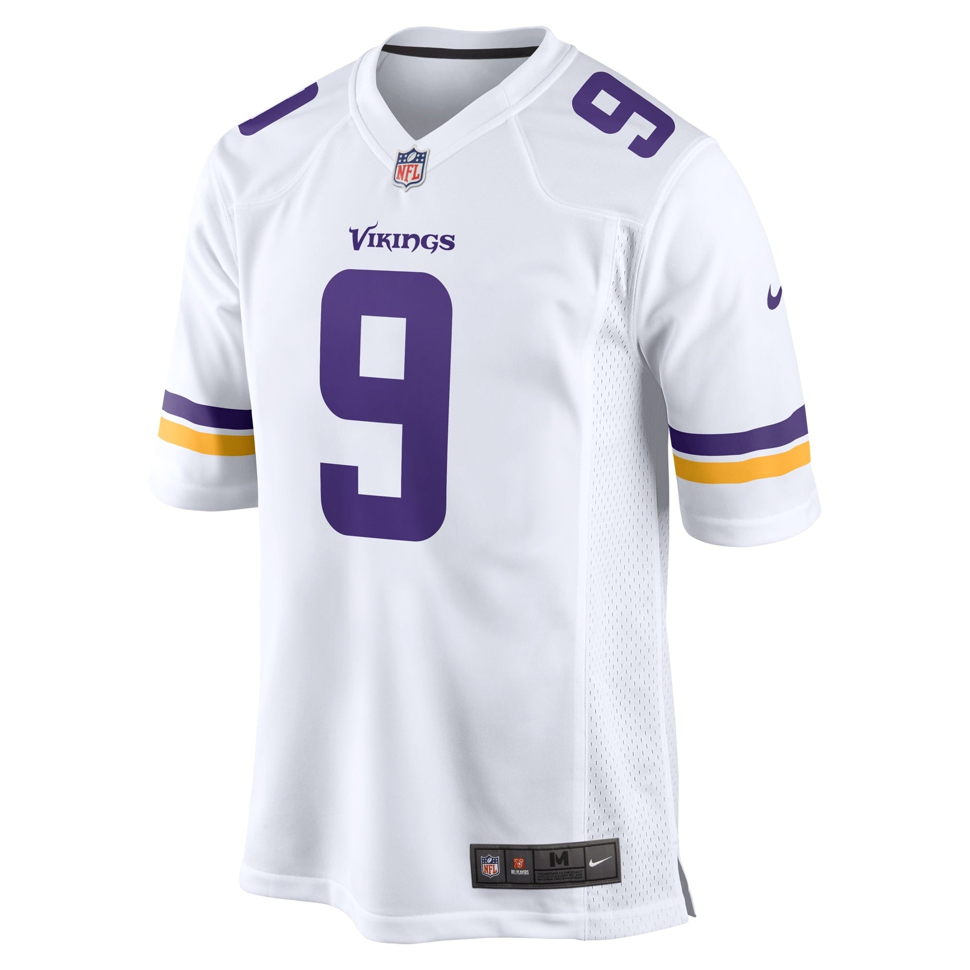 J.J. McCarthy Minnesota Vikings Game Jersey - White football jersey product view 2