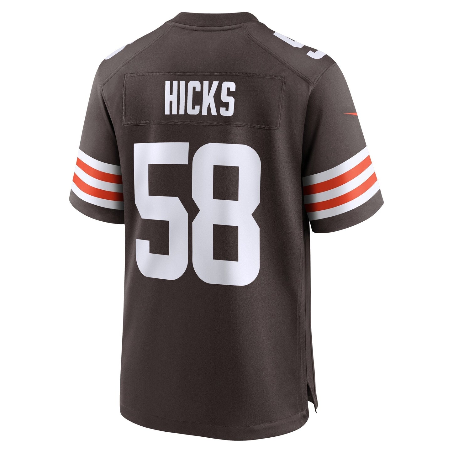 Jordan Hicks Cleveland Browns Game Jersey - Brown football jersey product view 3