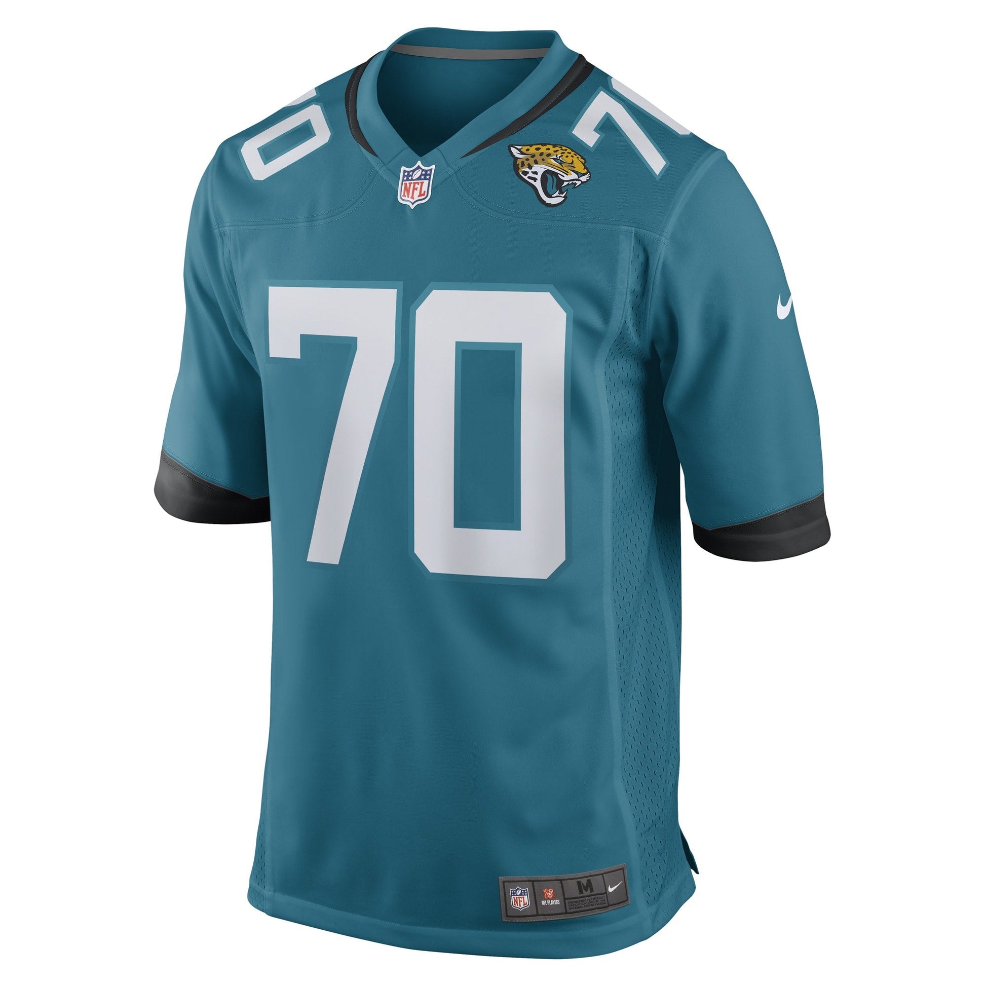 Cole Van Lanen Jacksonville Jaguars Game Jersey - Teal football jersey product view 2