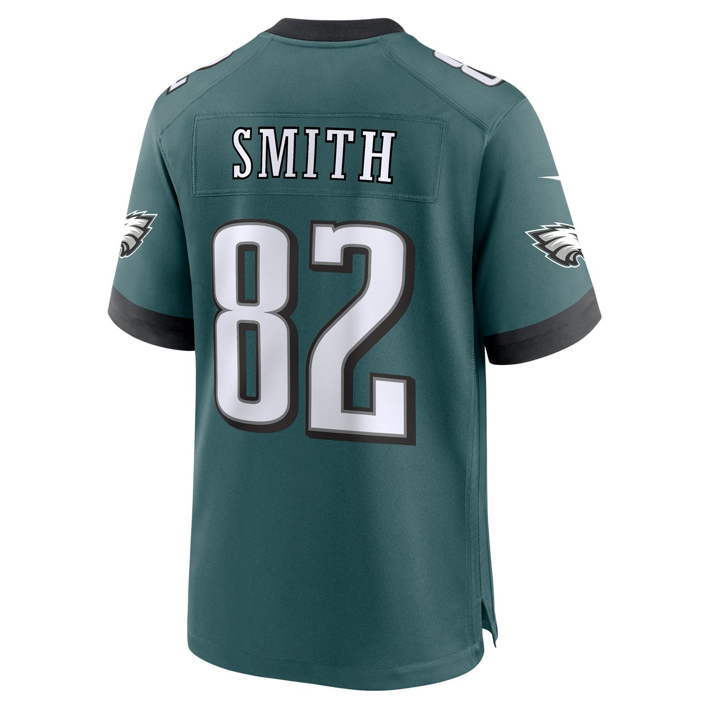 Ainias Smith Philadelphia Eagles Team Game Jersey - Midnight Green football jersey product view 3