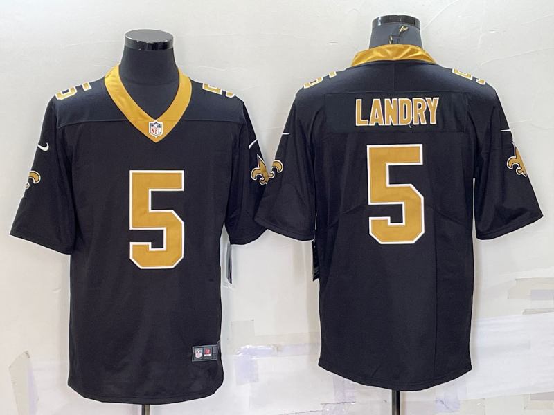 Men's New Orleans Saints Jarvis Landry Black Game Jersey football jersey product view 1