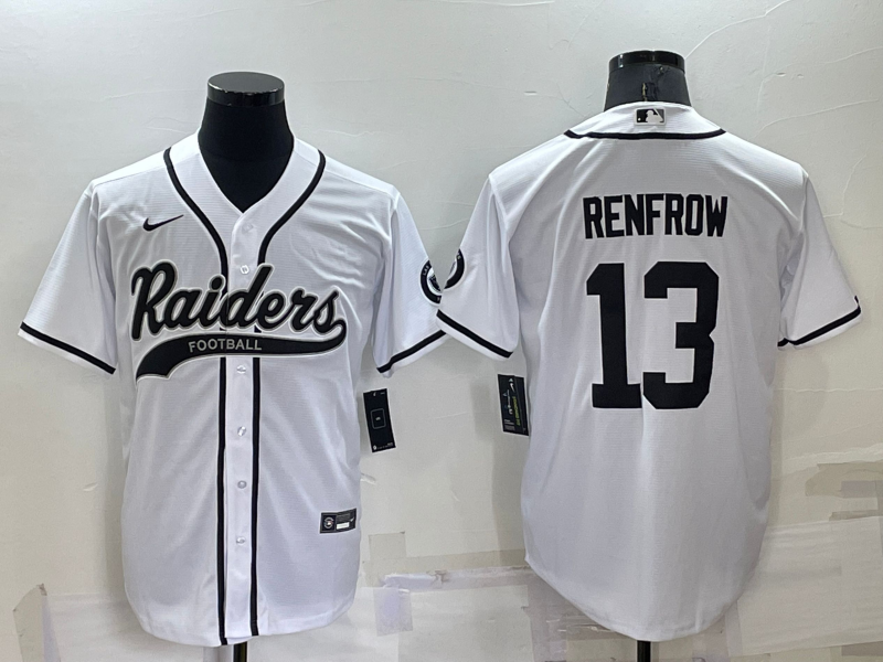 Men's Las Vegas Raiders Hunter Renfrow White Game Jersey Joint Edition football jersey product view 1
