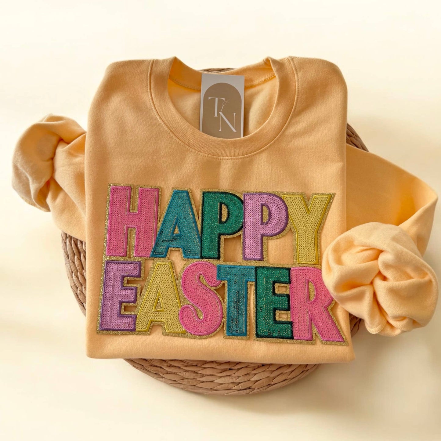 Sequins Happy Easter Sweatshirt,Easter Sweatshirt For Women Unisex T-shirt, Sweatshirt, Hoodie, Long Sleeve Tee - T-Shirt, Sweatshirt, Hoodie