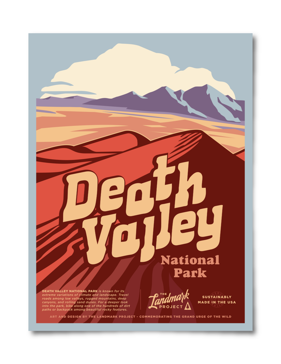 Death Valley National Park Poster Unisex T-shirt, Sweatshirt, Hoodie, Long Sleeve Tee - T-Shirt, Sweatshirt, Hoodie