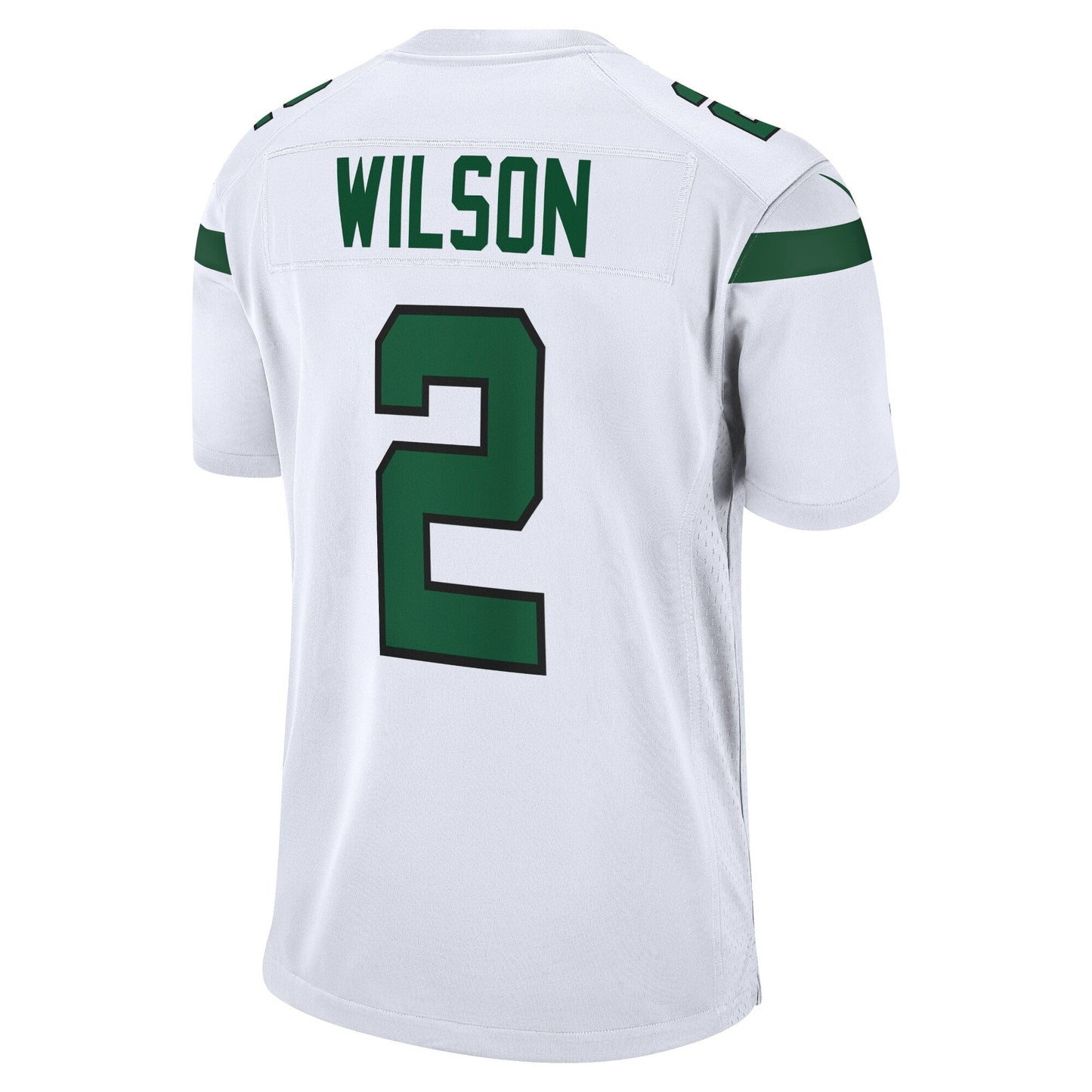 Zach Wilson New York Jets White Game Jersey - White football jersey product view 3