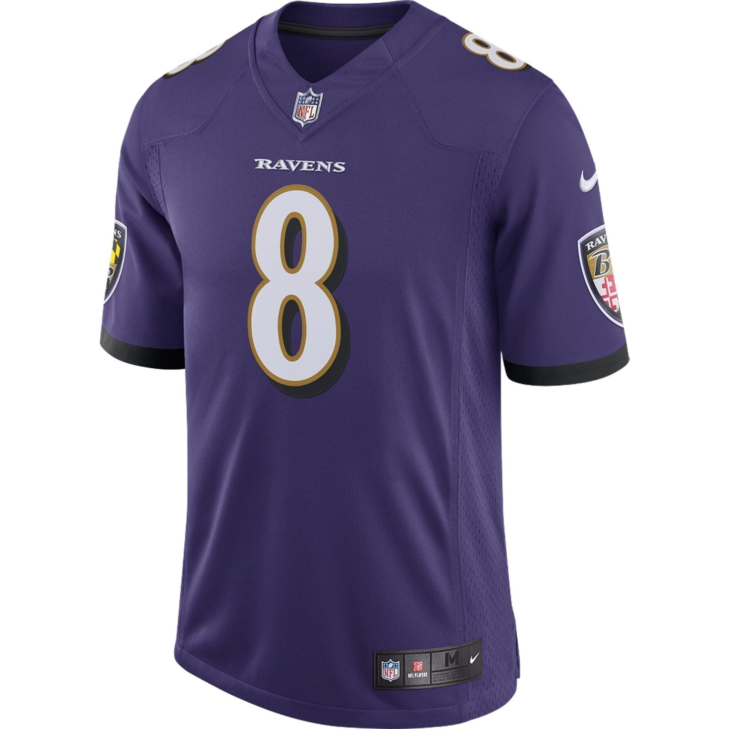 Lamar Jackson Baltimore Ravens Speed Machine Limited Jersey - Purple football jersey product view 2