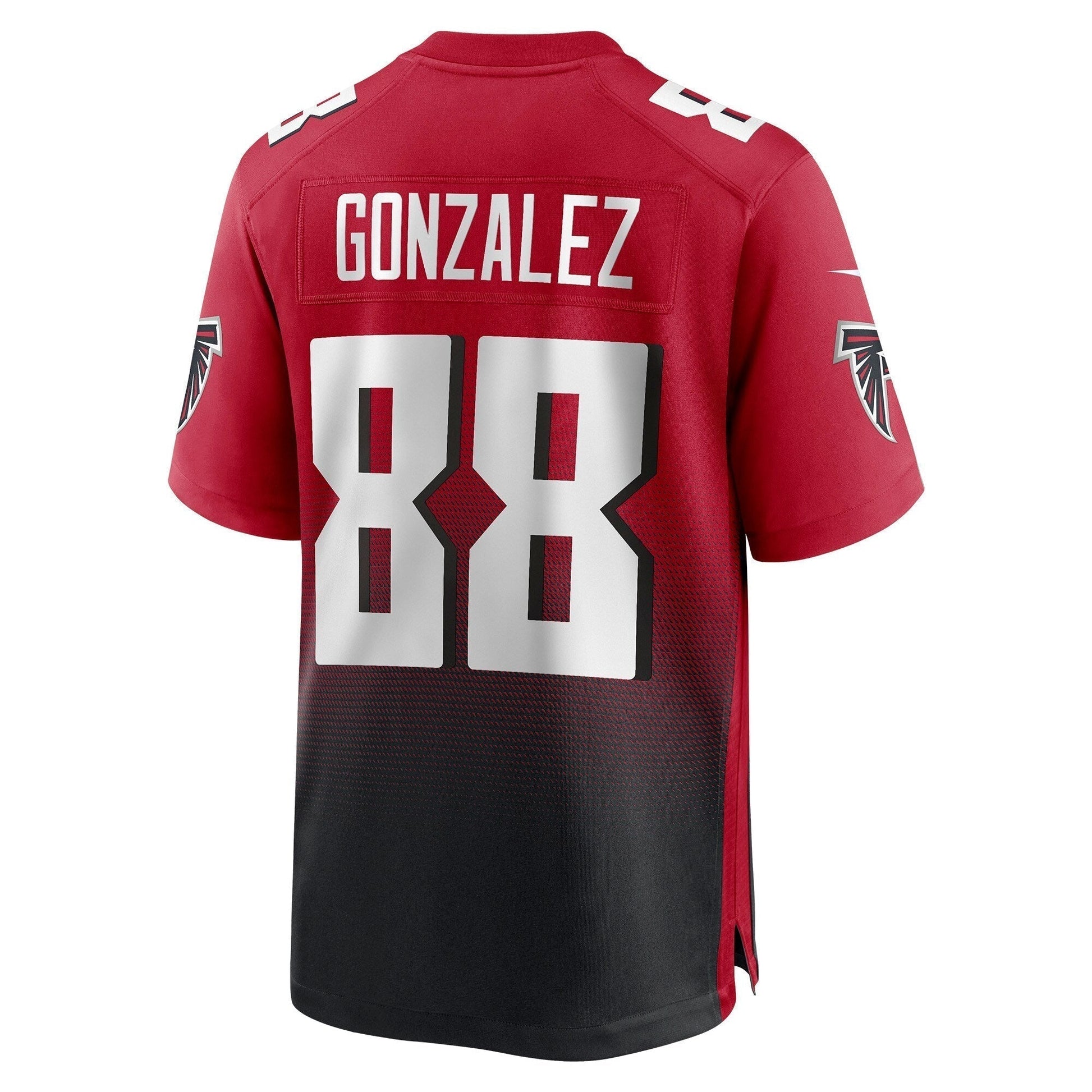 Tony Gonzalez Atlanta Falcons Retired Alternate Game Jersey - Red football jersey product view 3