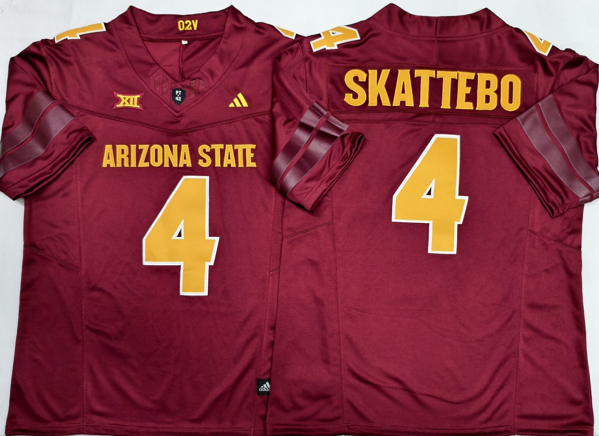 Men's Arizona State Sun Devils Cameron Skattebo Red Jersey sports jersey product view 1