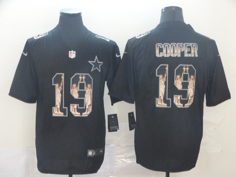 Men's Dallas Cowboys Amari Cooper #19 Black Authentic Player Game Jersey1 football jersey product view 1