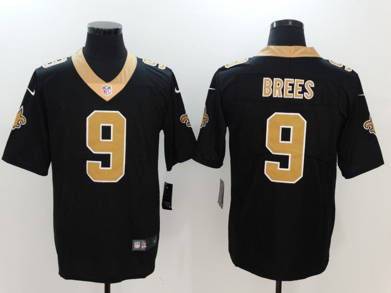 Men's New Orleans Saints Drew Brees Black Team Jersey football jersey product view 1