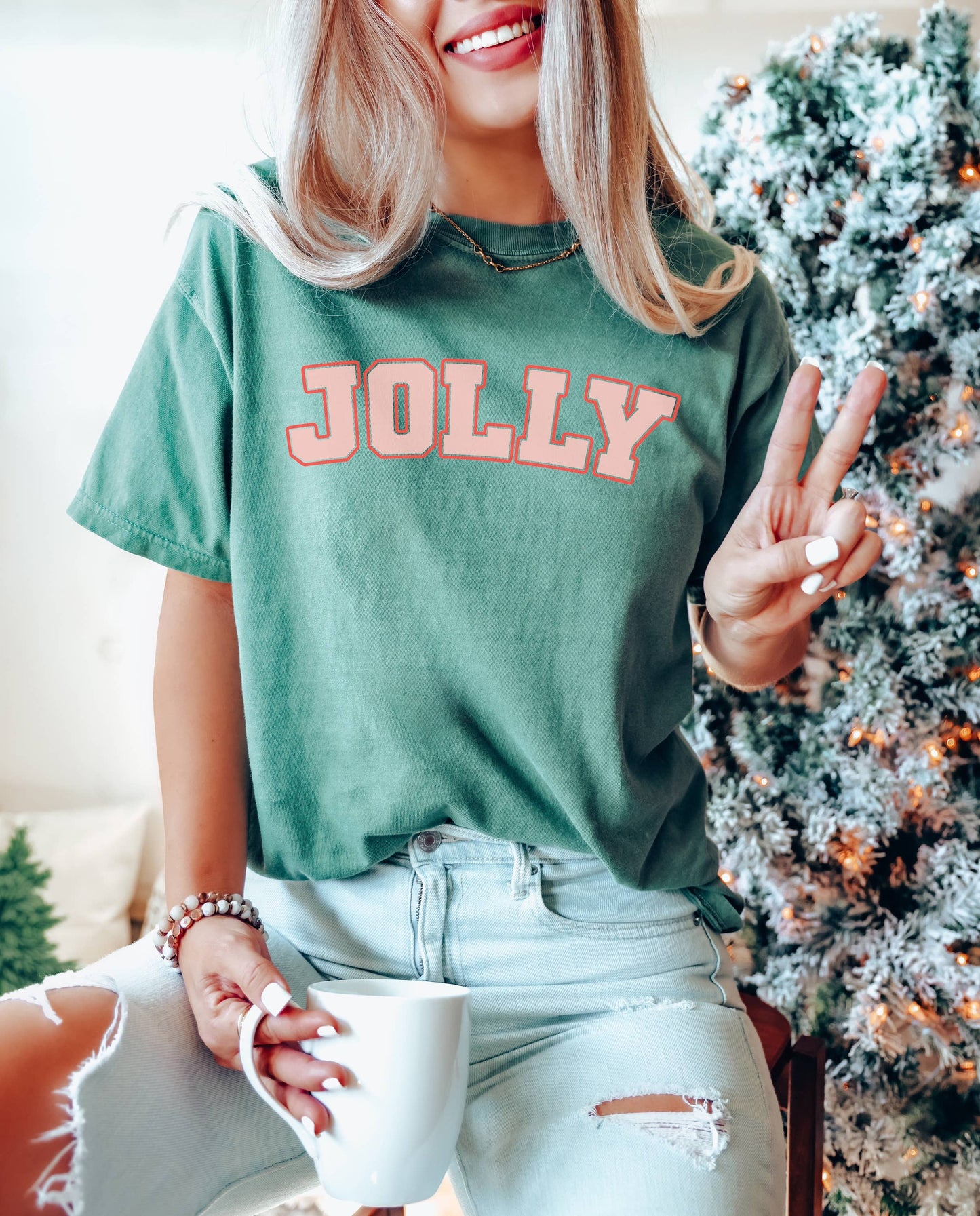 Trendy Xmas Shirts, Merry Xmas - Light Green Color Unisex T-shirt, Sweatshirt, Hoodie, Long Sleeve Tee - T-Shirt, Sweatshirt, Hoodie