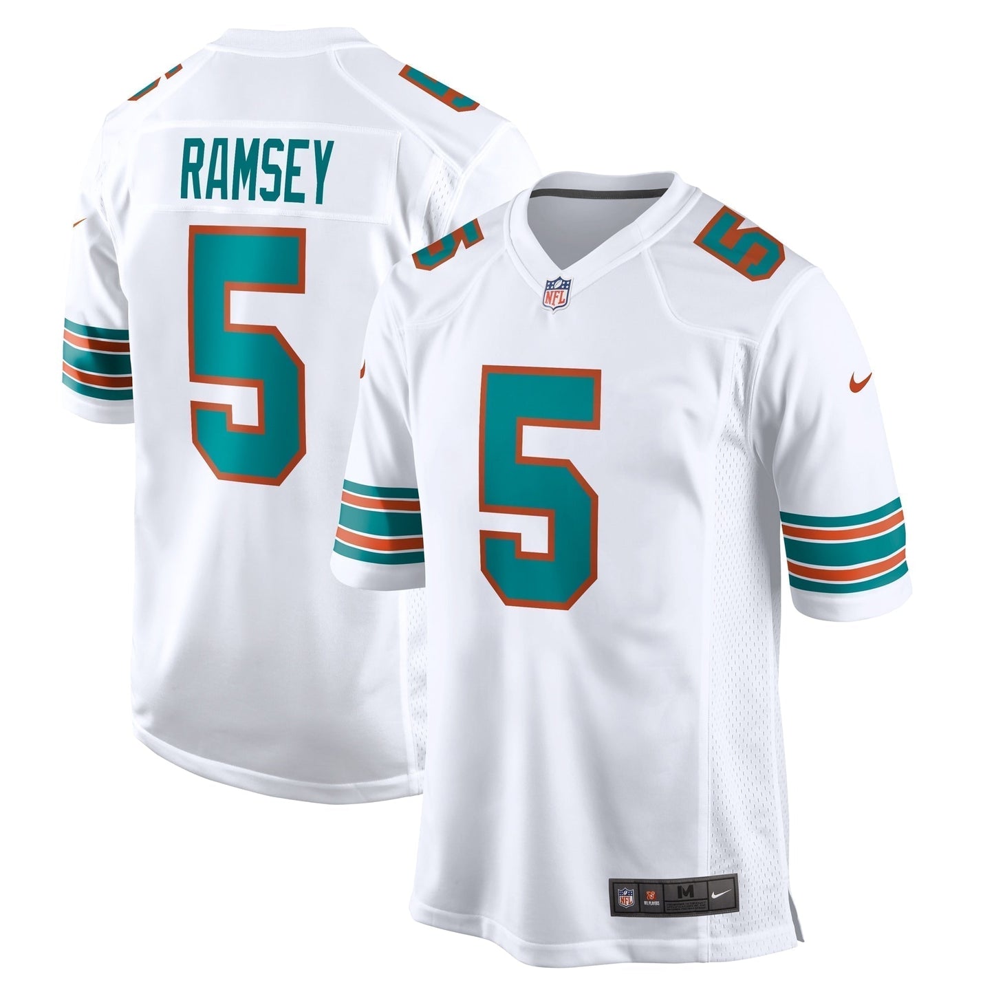 Jalen Ramsey Miami Dolphins Alternate Game Jersey - White football jersey product view 1