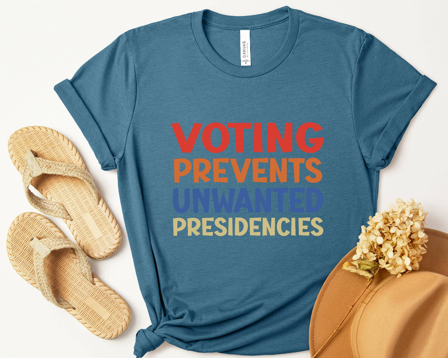 Voting Prevents Unwanted Presidencies Election T-Shirt Unisex T-shirt, Sweatshirt, Hoodie, Long Sleeve Tee - T-Shirt, Sweatshirt, Hoodie