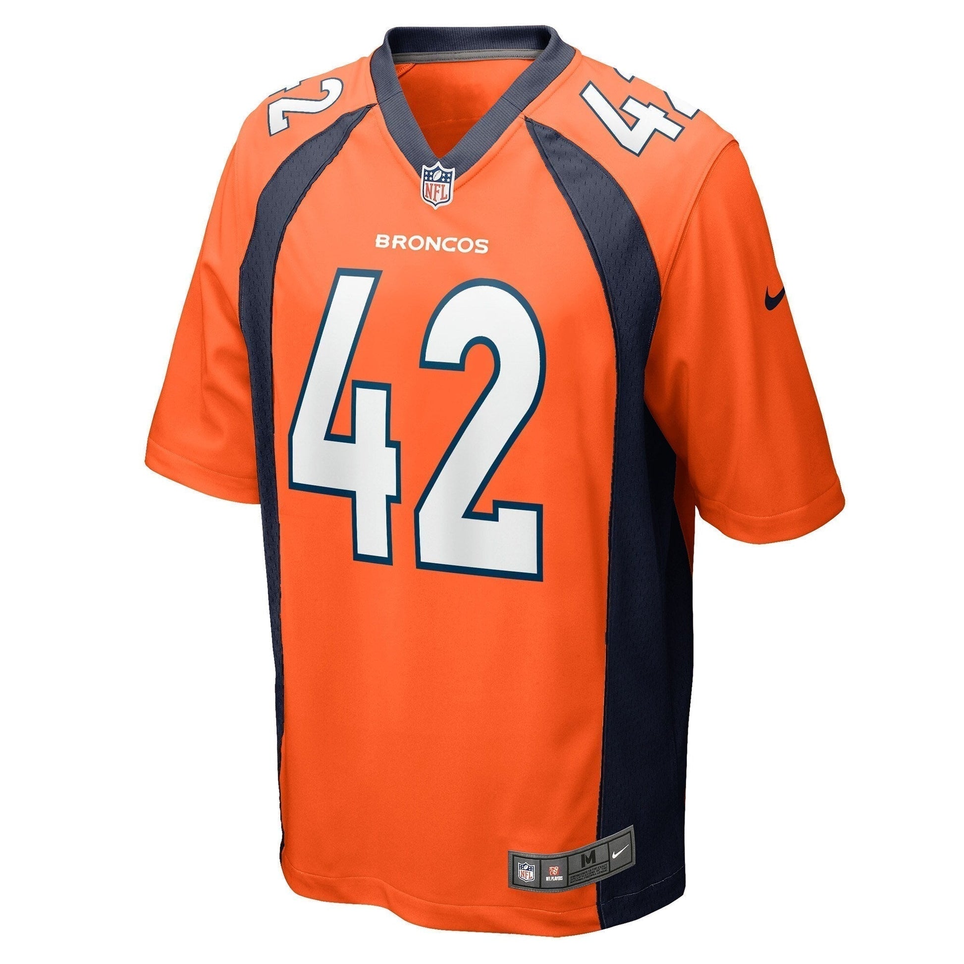 Nik Bonitto Denver Broncos Game Jersey - Orange football jersey product view 2