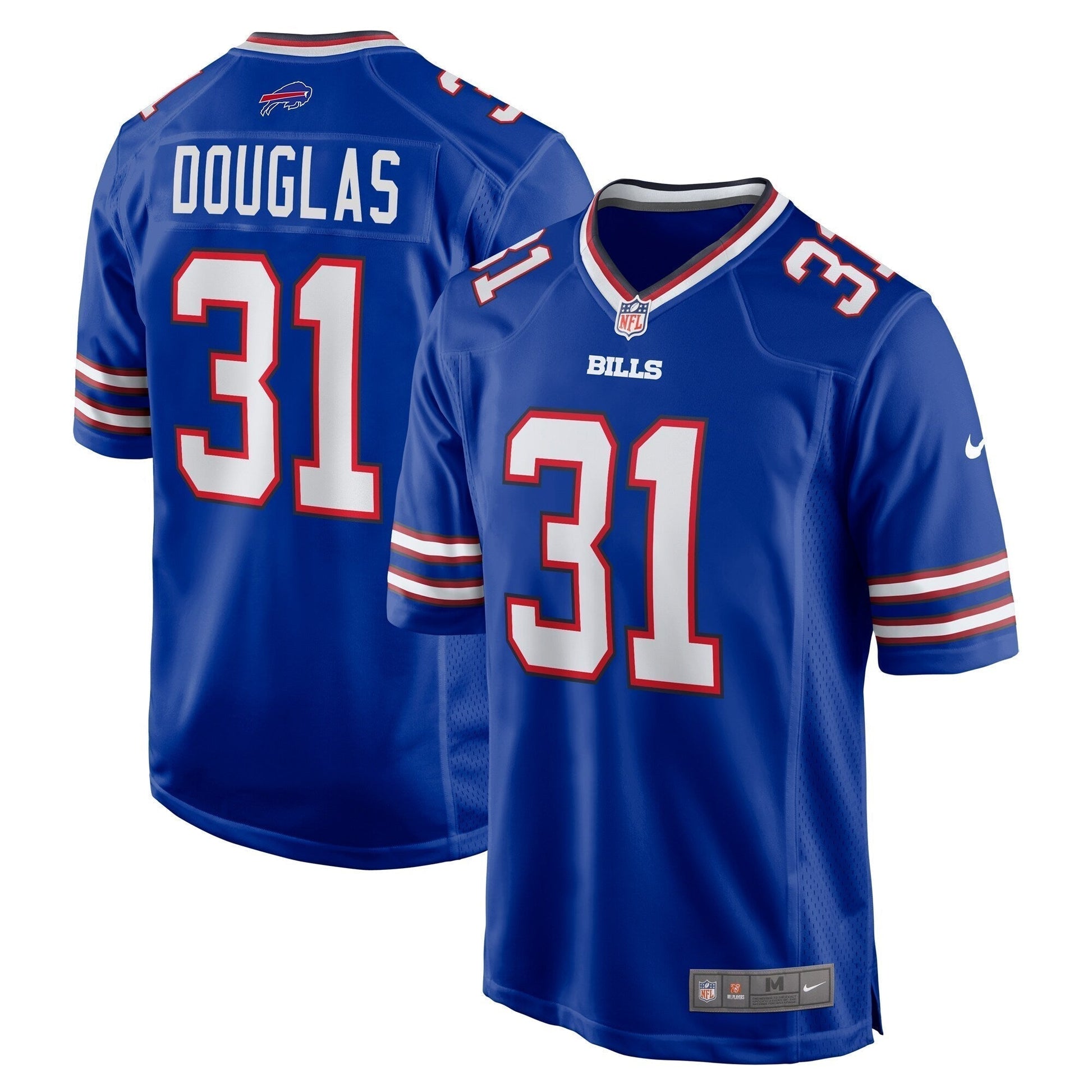 Rasul Douglas Buffalo Bills Game Jersey - Royal football jersey product view 1