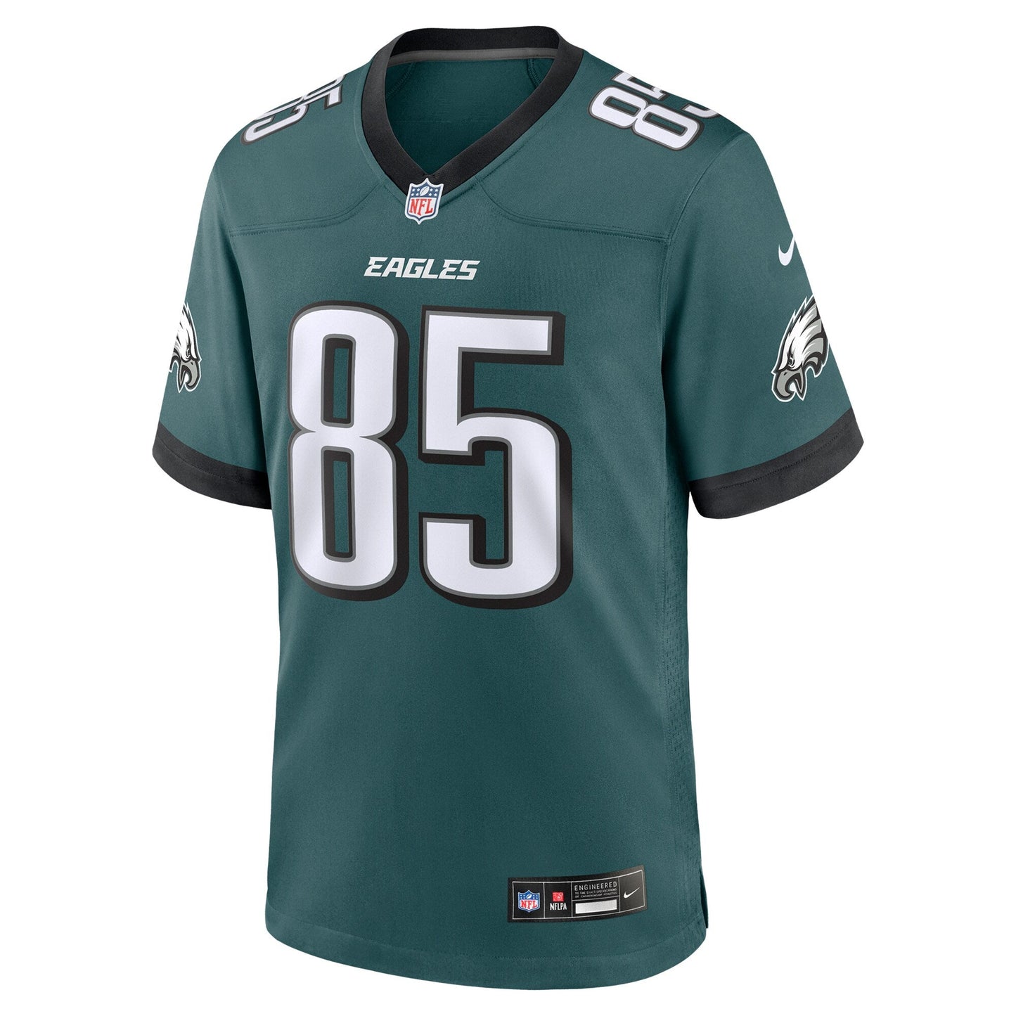 Albert Okwuegbunam Jr. Philadelphia Eagles Team Game Jersey - Midnight Green football jersey product view 2