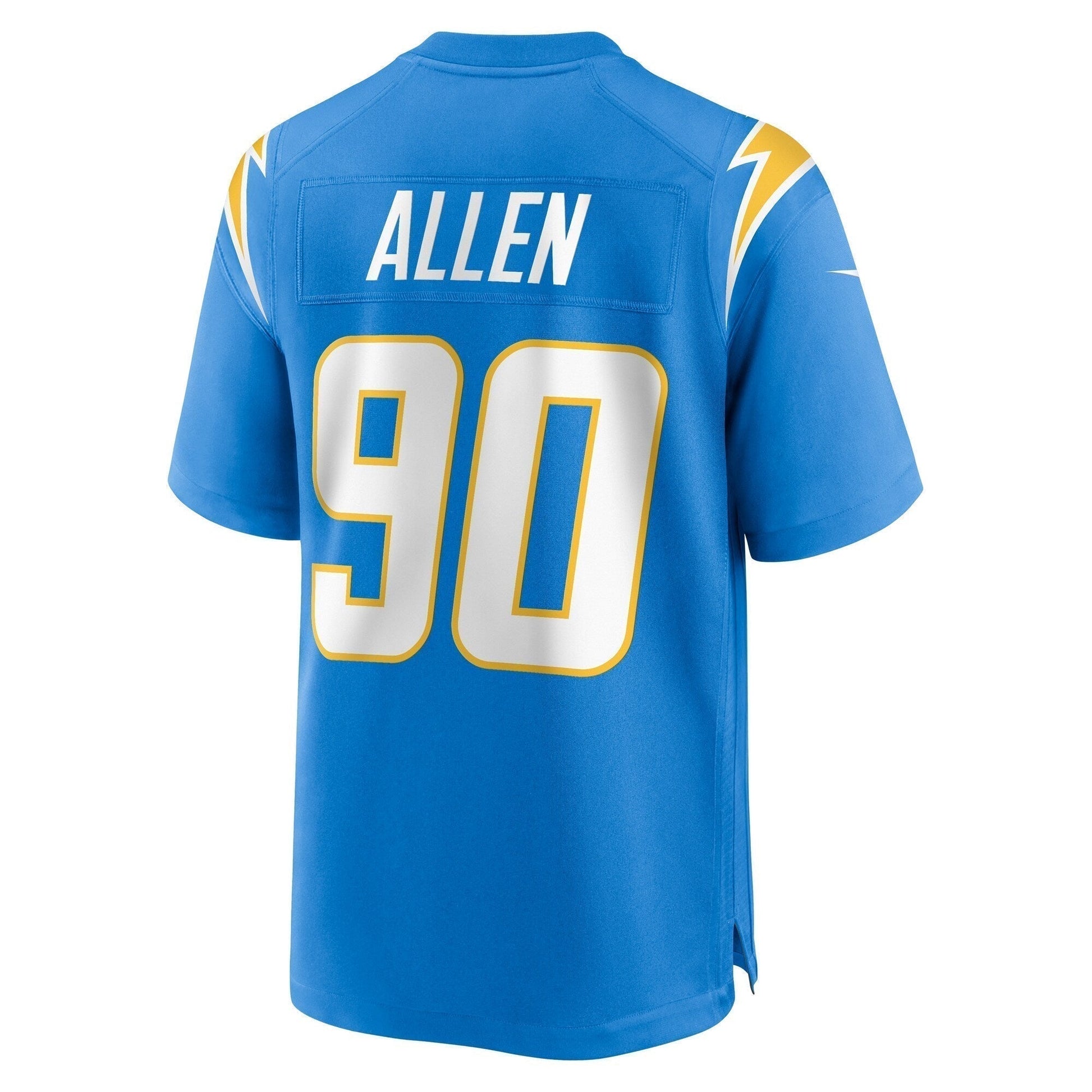 Brevin Allen Los Angeles Chargers Team Game Jersey - Powder Blue football jersey product view 3