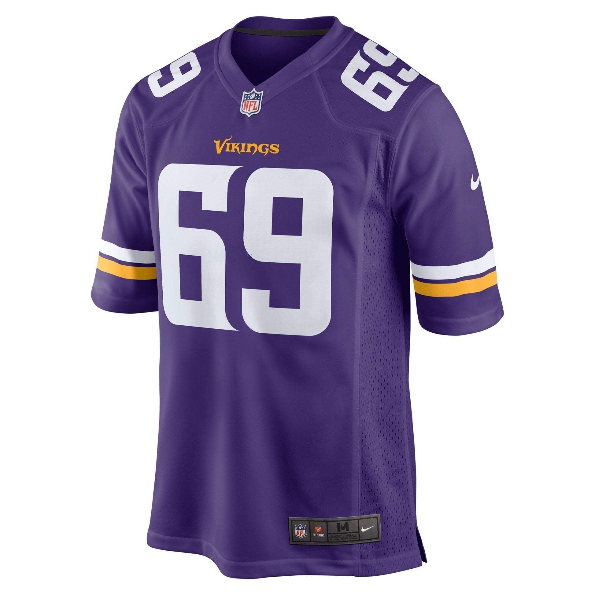 Dan Feeney Minnesota Vikings Team Game Jersey - Purple football jersey product view 2
