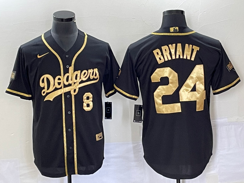 Men's Los Angeles Dodgers Kris Bryant Black Replica Game Jersey basketball jersey product view 1