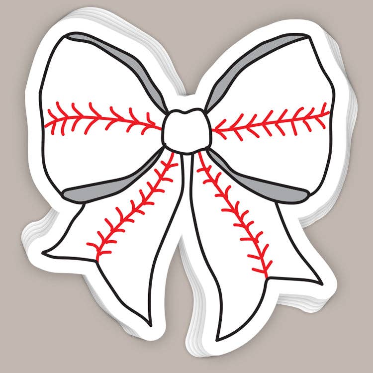 Baseball Bow Decal Unisex T-shirt, Sweatshirt, Hoodie, Long Sleeve Tee - T-Shirt, Sweatshirt, Hoodie
