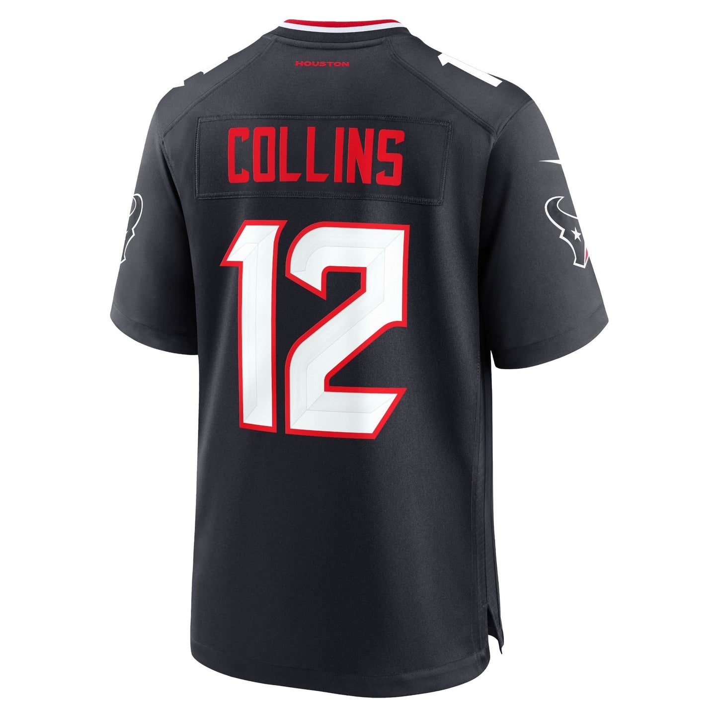 Houston Texans Nico Collins Navy Game Jersey football jersey product view 2