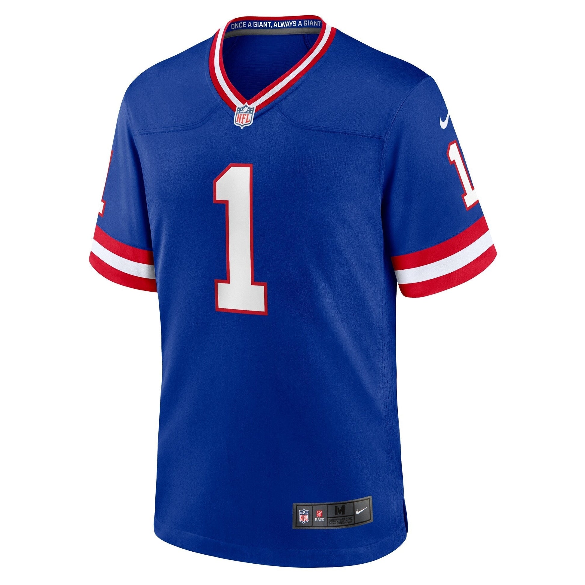 New York Giants Malik Nabers Royal Game Player Jersey football jersey product view 2