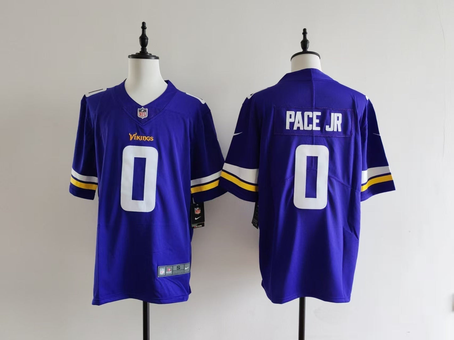 Men's Minnesota Vikings Ivan Pace Jr Jersey - Purple#0 football jersey product view 1