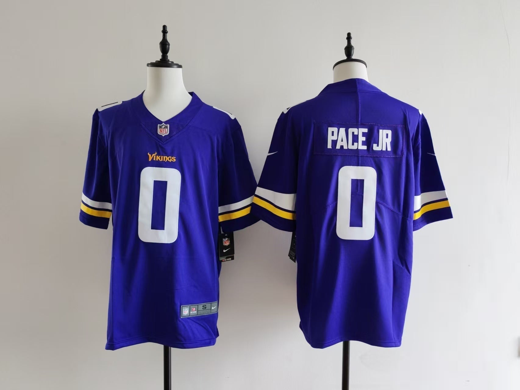 Men's Minnesota Vikings Ivan Pace Jr Jersey - Purple#0 football jersey product view 1