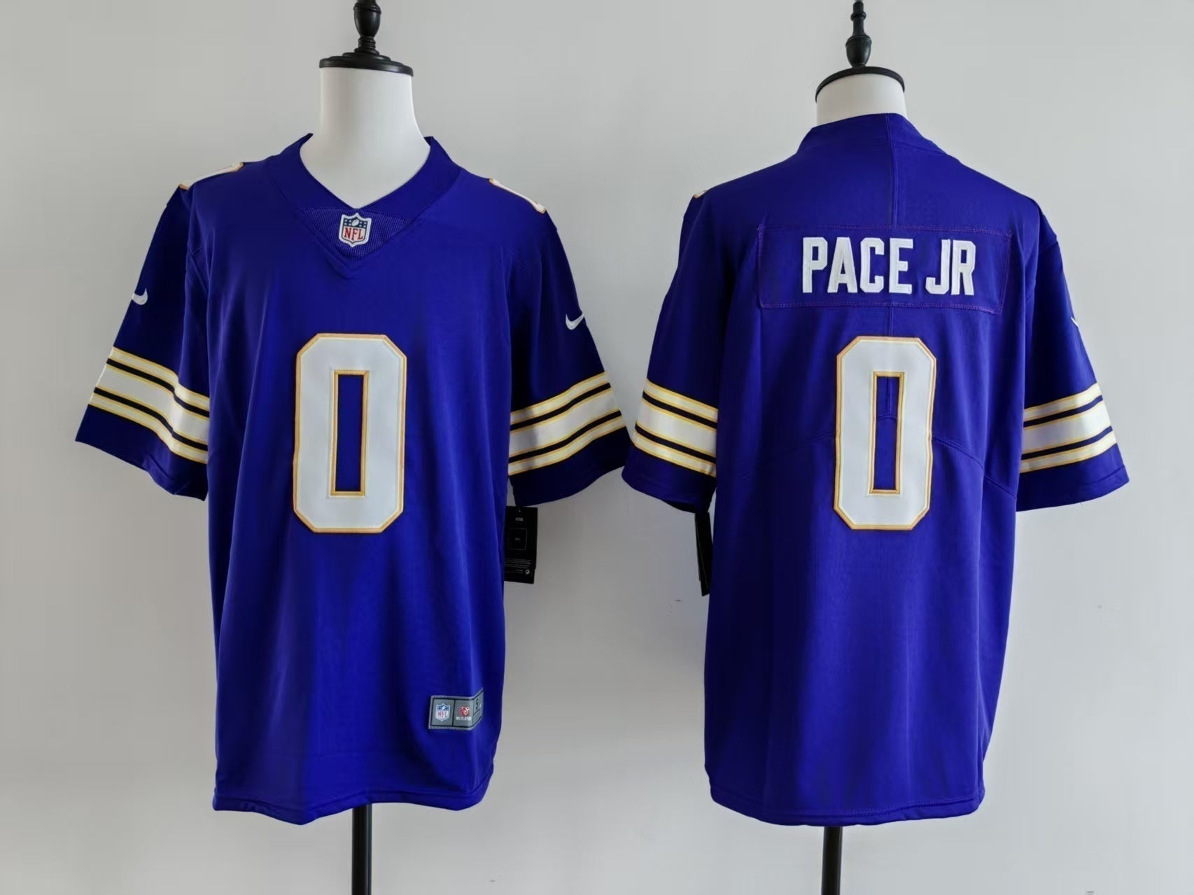 Men's Minnesota Vikings Ivan Pace Jr Jersey - Retro Purple football jersey product view 1