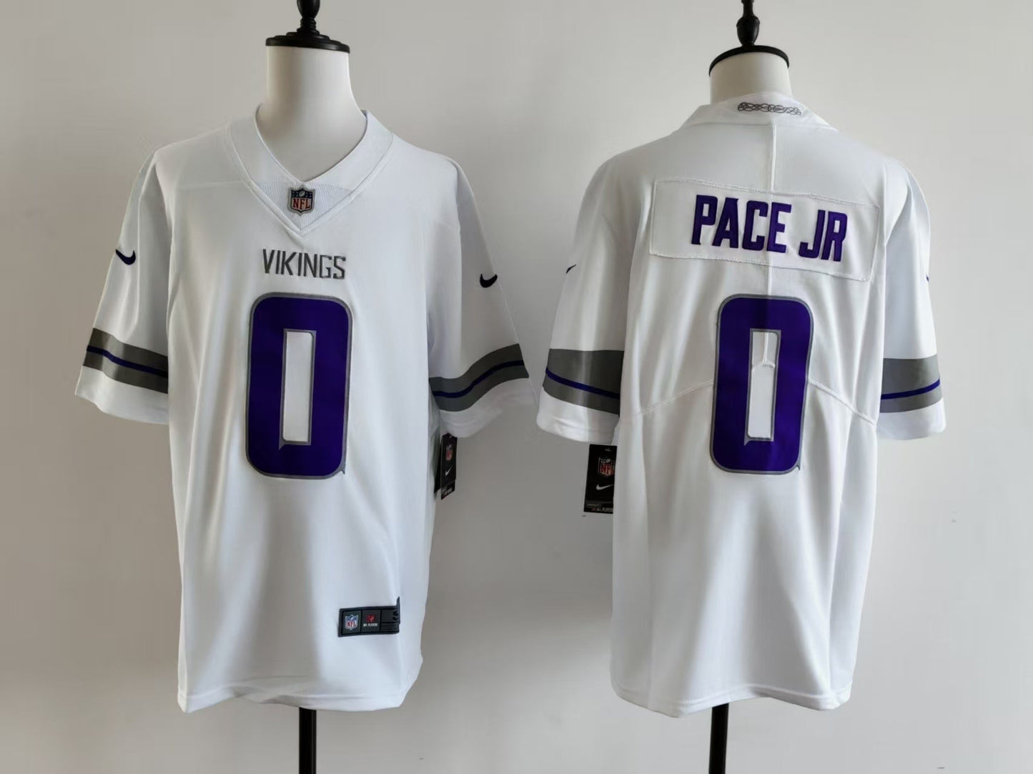 Men's Minnesota Vikings Ivan Pace Jr Jersey - White football jersey product view 1
