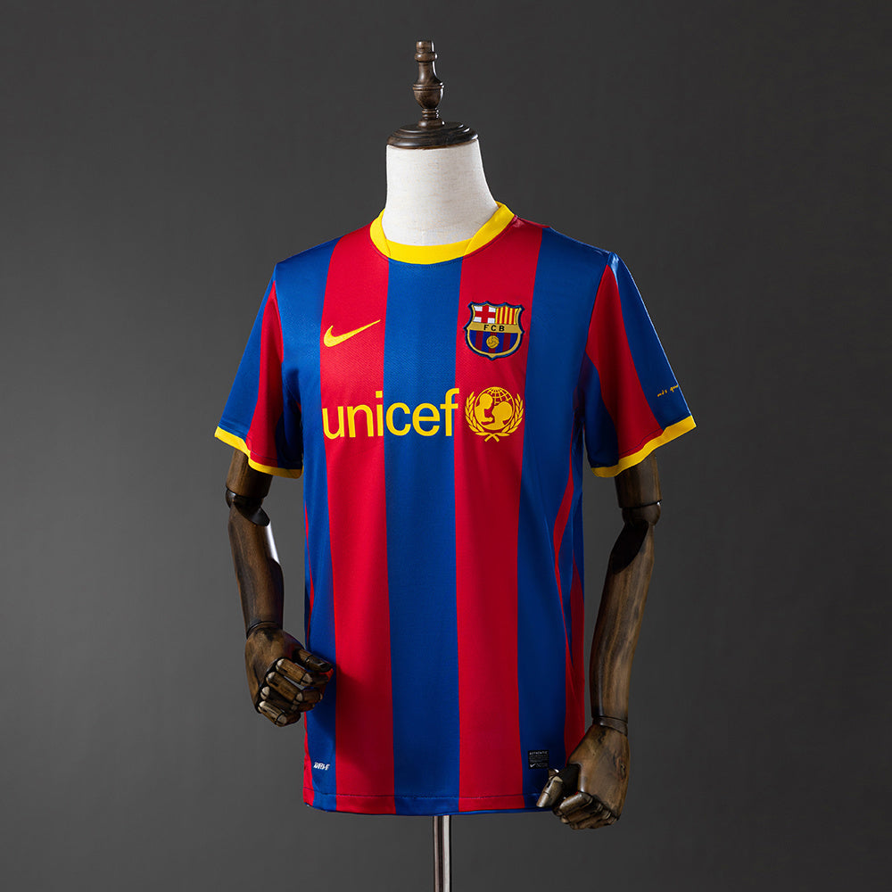 Barcelona 10/11 Home Retro Jersey sports jersey product view 1