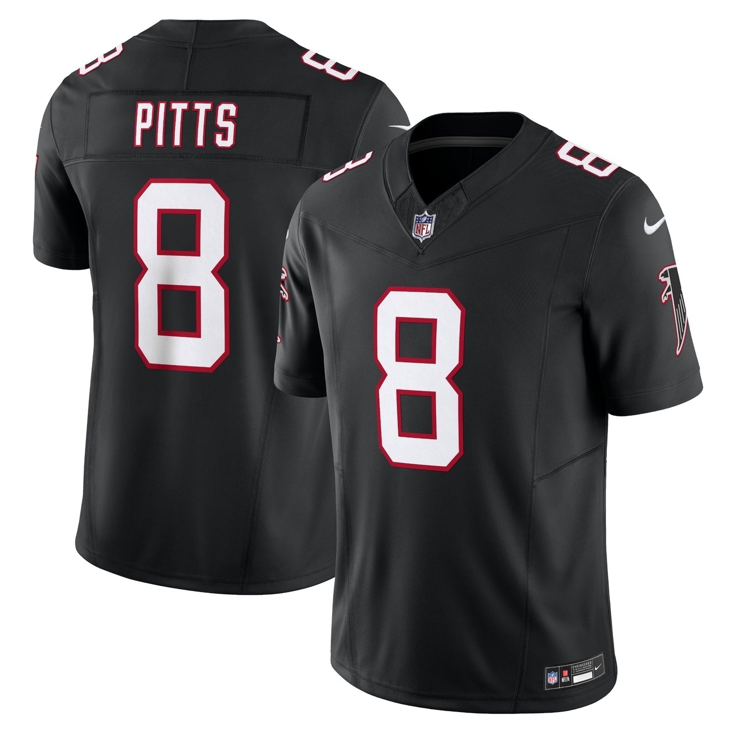 Kyle Pitts Atlanta Falcons Vapor F.U.S.E. Limited Jersey - Black football jersey product view 1