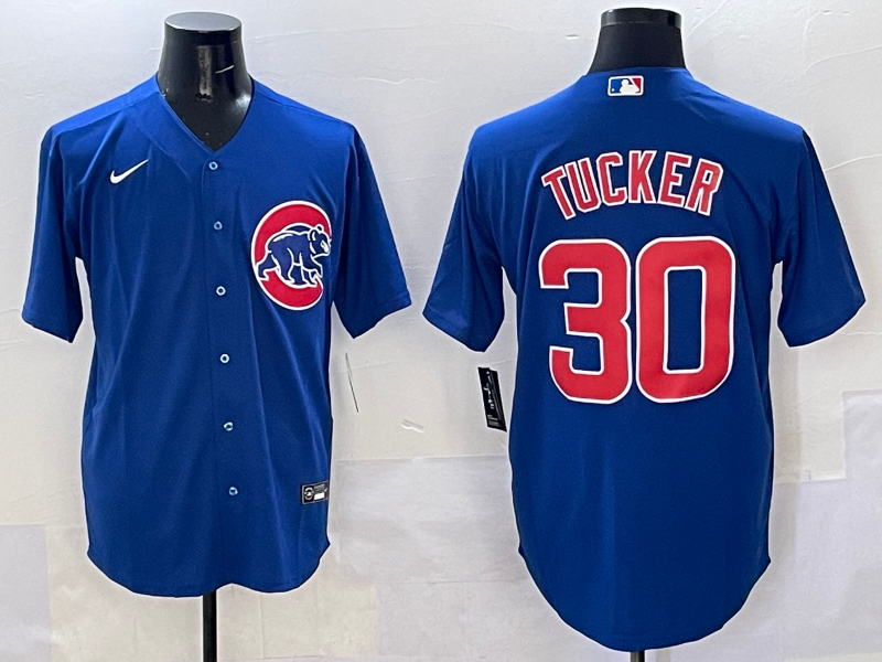 Men's Chicago Cubs Kyle Tucker Royal Limited Player Jersey baseball jersey product view 1
