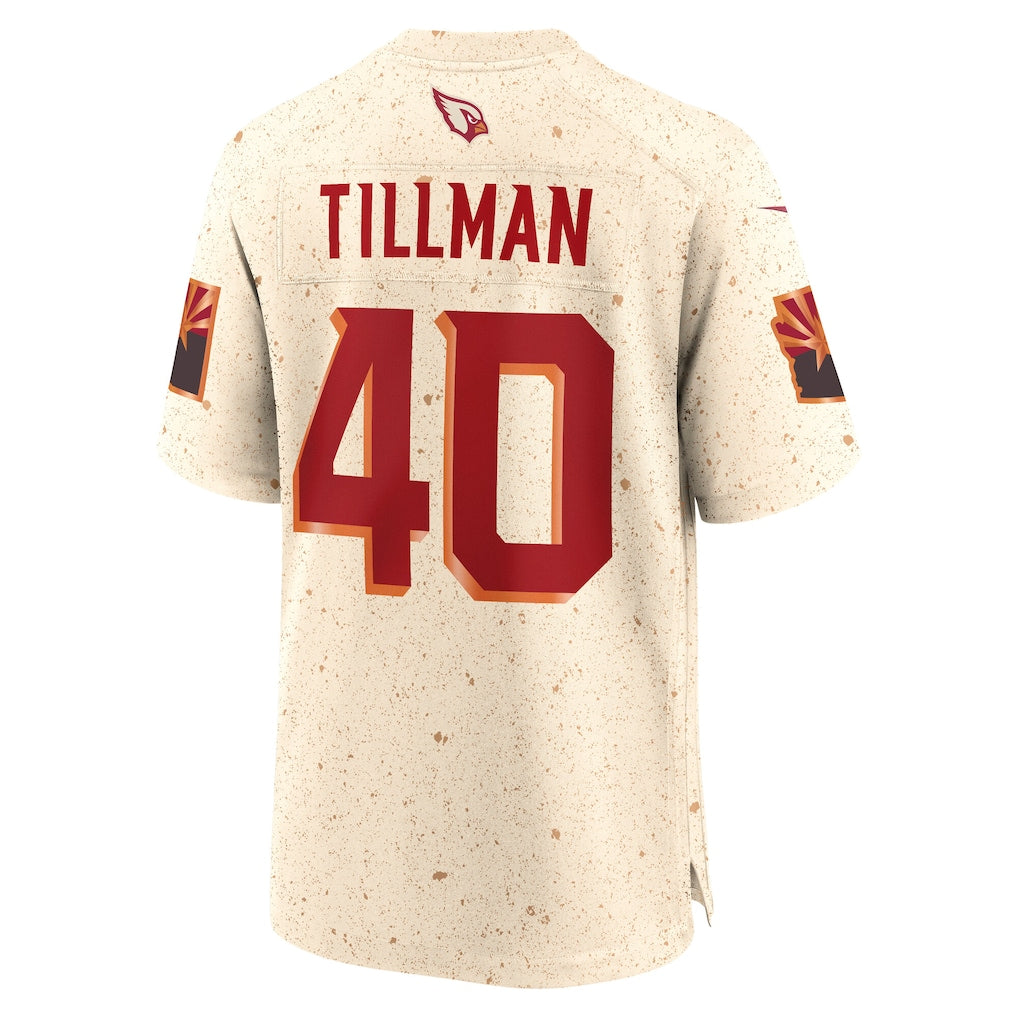 A.Cardinals #40 Pat Tillman Natural 2025 Rivalries Collection Retired Player Game Jersey football jersey product view 1