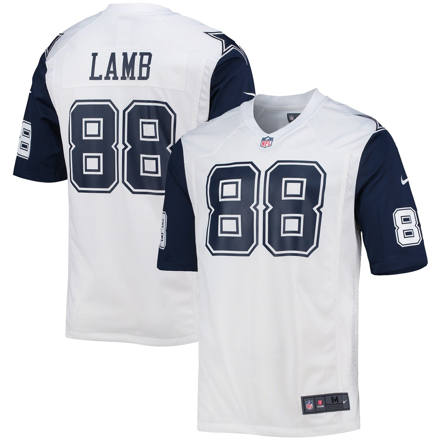 CeeDee Lamb Dallas Cowboys Alternate Game Jersey - White football jersey product view 1