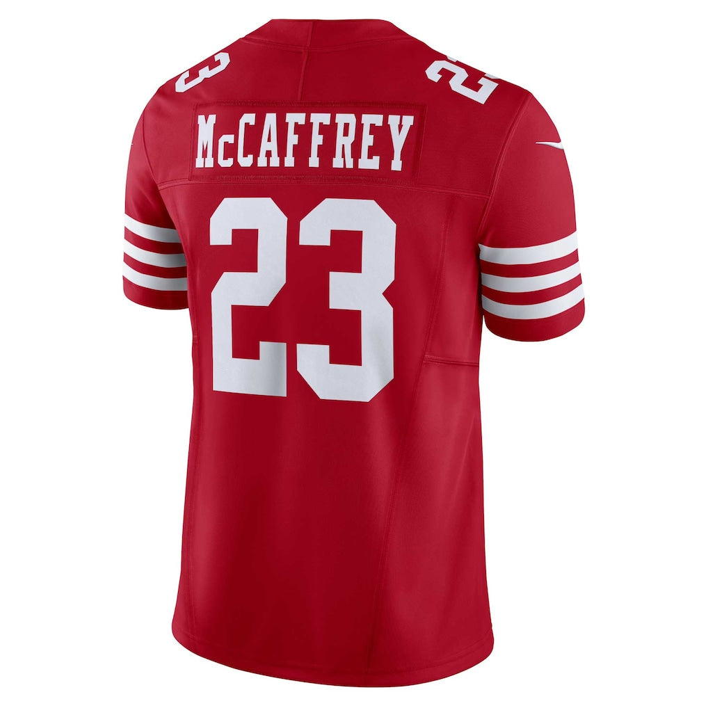 SF.49ers #23 Christian McCaffrey Scarlet Vapor F.U.S.E. Limited Jersey football jersey product view 1