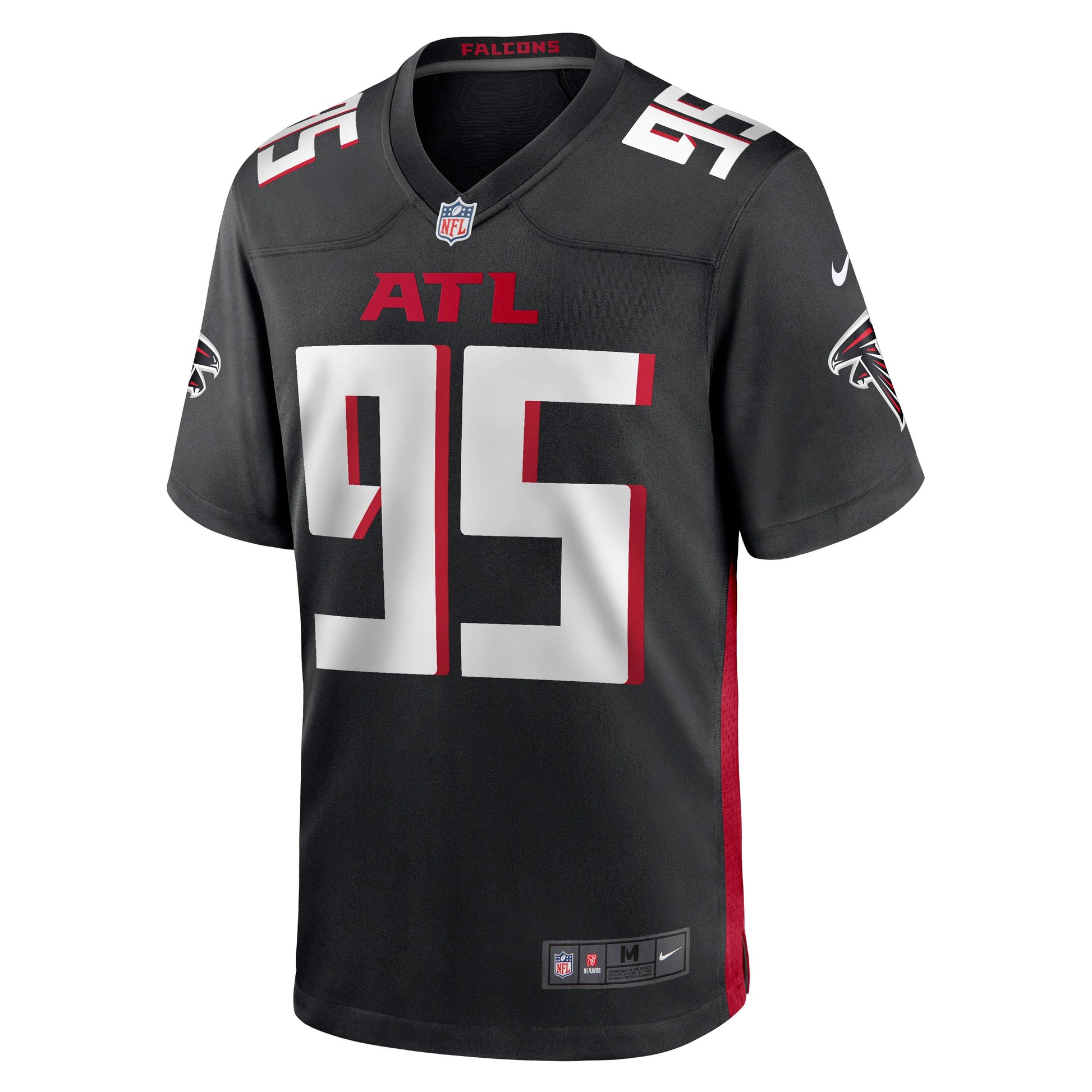 Ta'Quon Graham Atlanta Falcons Game Jersey - Black football jersey product view 2
