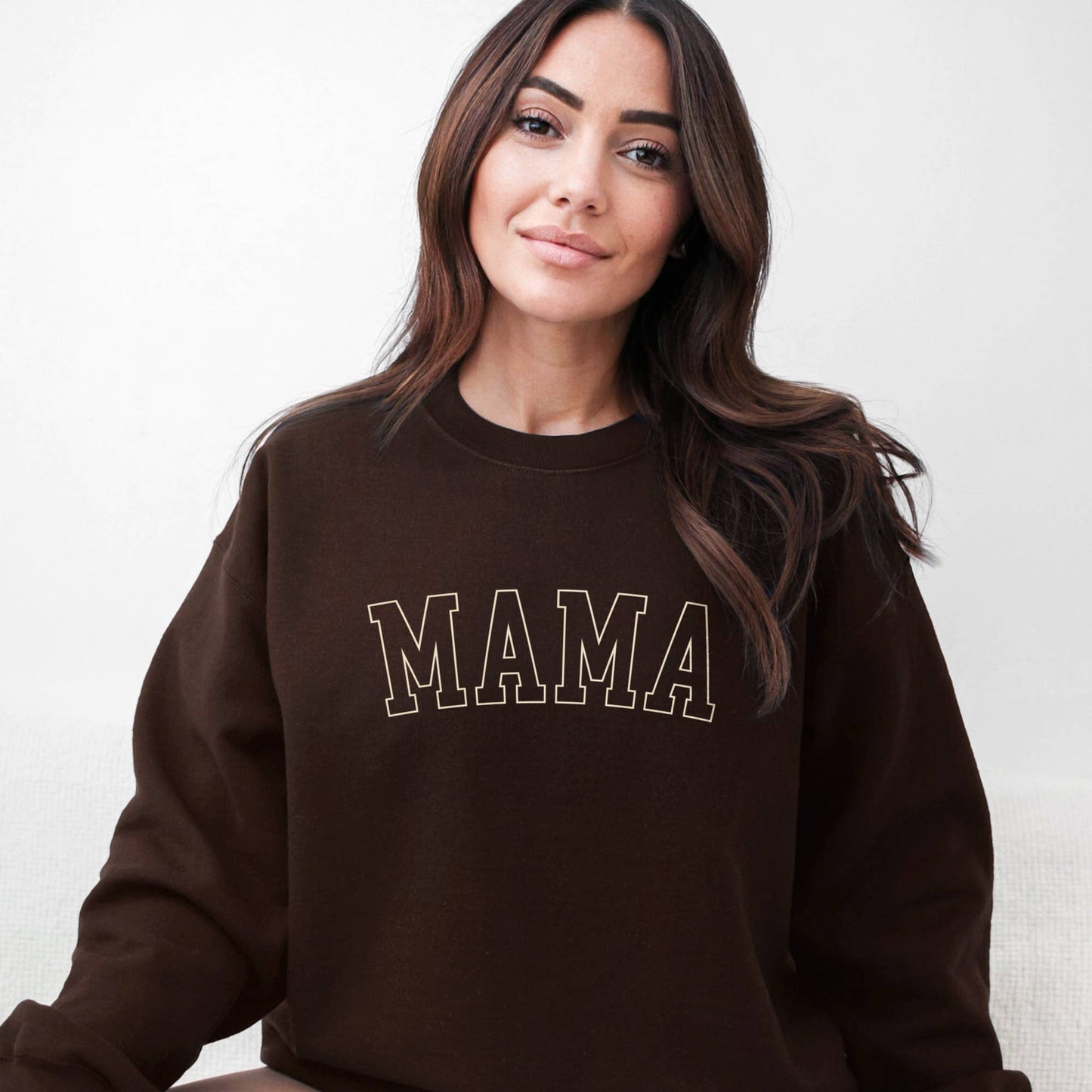 Mama Crewneck Two-Tone Sweatshirt Unisex T-shirt, Sweatshirt, Hoodie, Long Sleeve Tee - T-Shirt, Sweatshirt, Hoodie