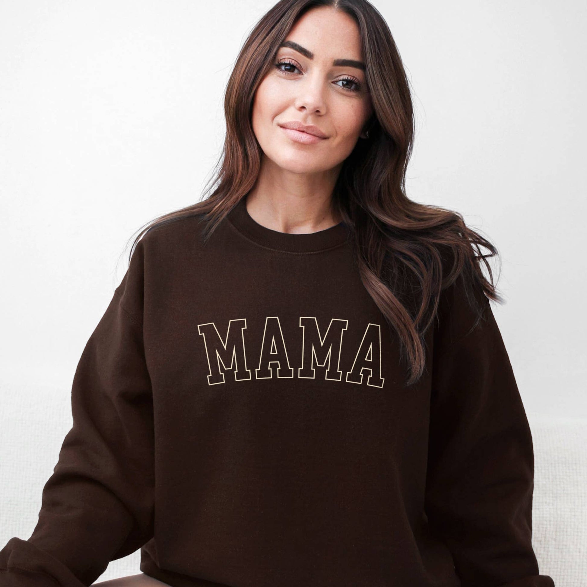 Mama Crewneck Two-Tone Sweatshirt Unisex T-shirt, Sweatshirt, Hoodie, Long Sleeve Tee - T-Shirt, Sweatshirt, Hoodie