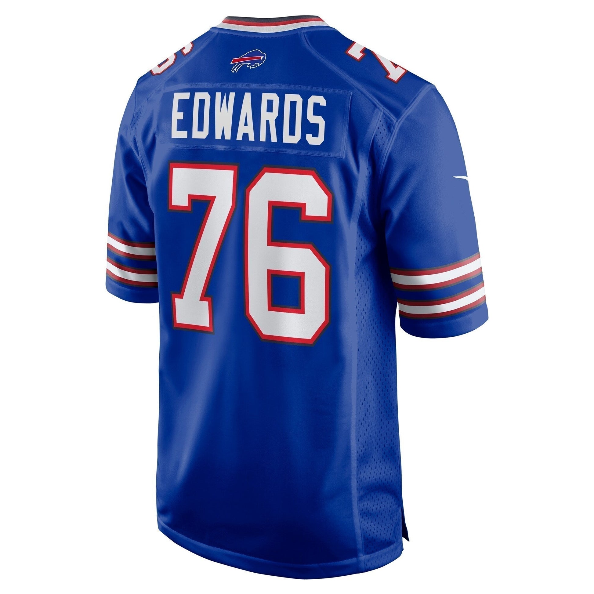 David Edwards Buffalo Bills Game Jersey - Royal football jersey product view 3