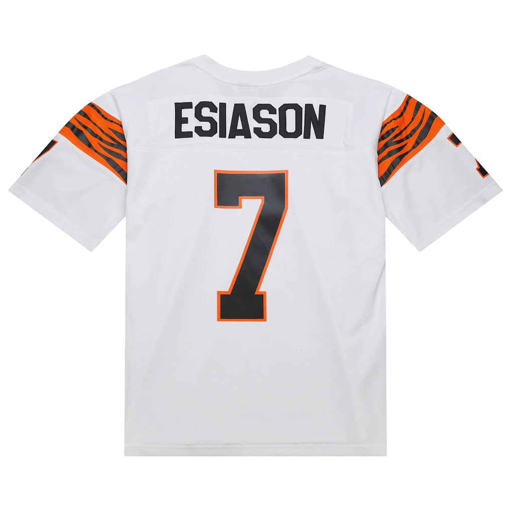 C.Bengals #7 Boomer Esiason White 1984 Legacy Replica Jersey football jersey product view 1
