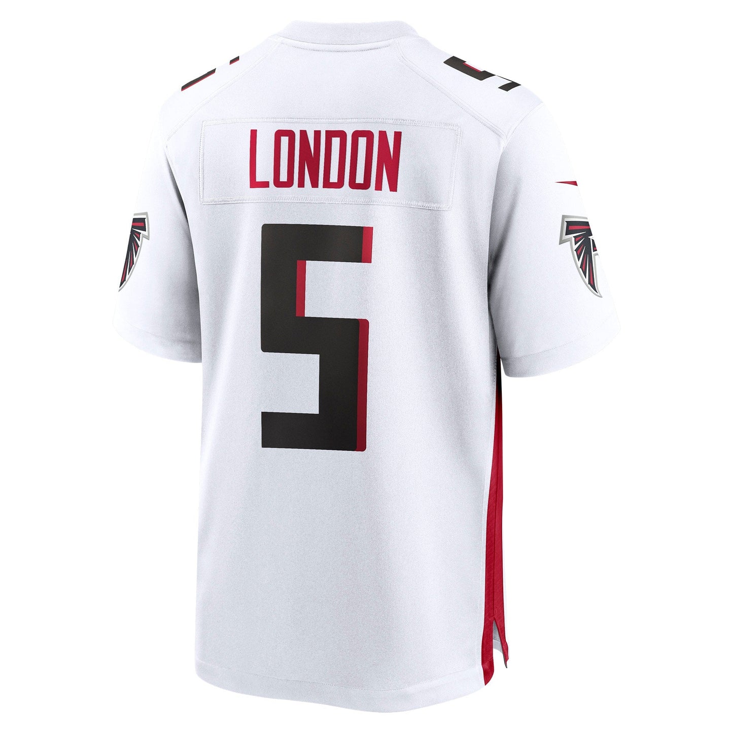 Drake London Atlanta Falcons Away Game Jersey - White football jersey product view 3