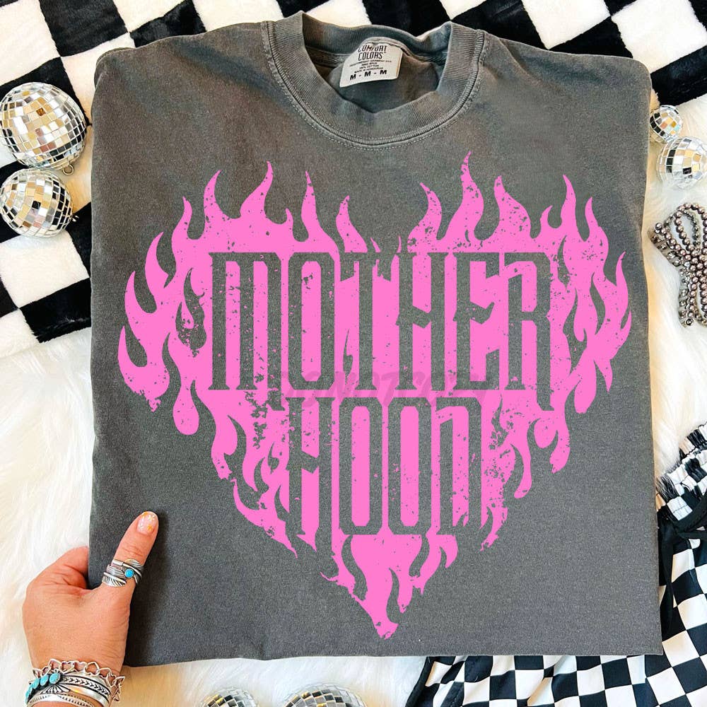 Motherhood Flame Heart Tee Unisex T-shirt, Sweatshirt, Hoodie, Long Sleeve Tee - T-Shirt, Sweatshirt, Hoodie
