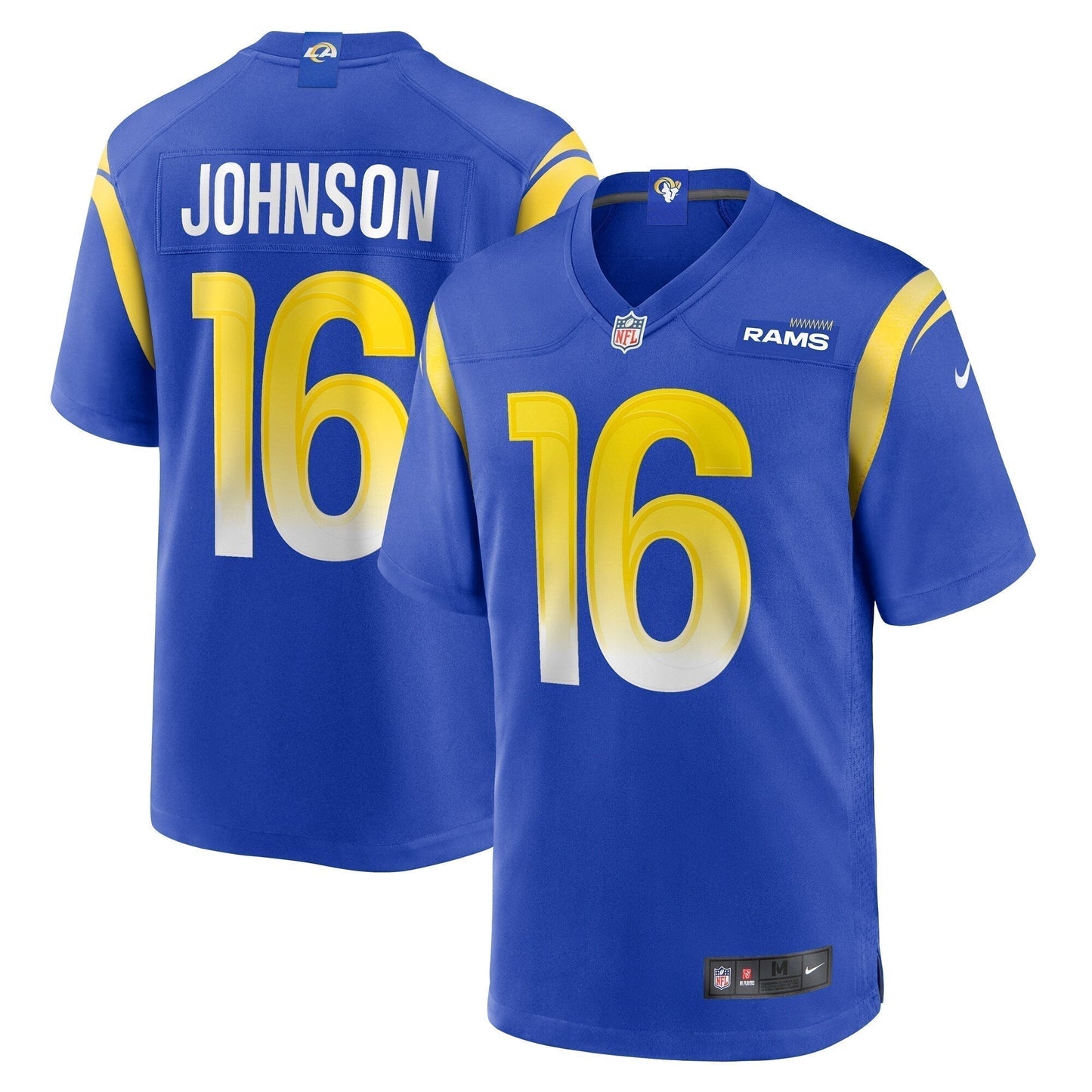 Tyler Johnson Los Angeles Rams Team Game Jersey - Royal football jersey product view 1