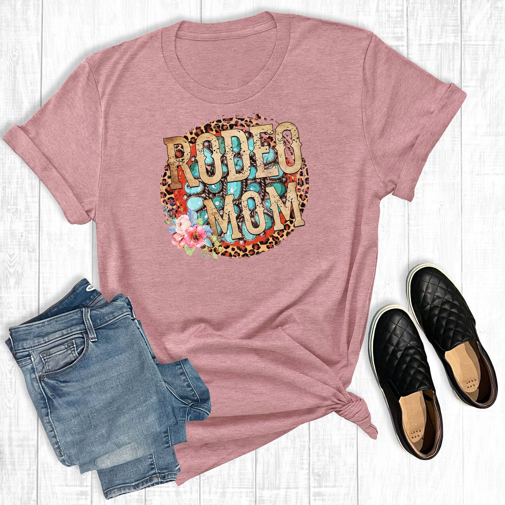 Rodeo Mom Mauve Unisex T-shirt, Sweatshirt, Hoodie, Long Sleeve Tee - T-Shirt, Sweatshirt, Hoodie