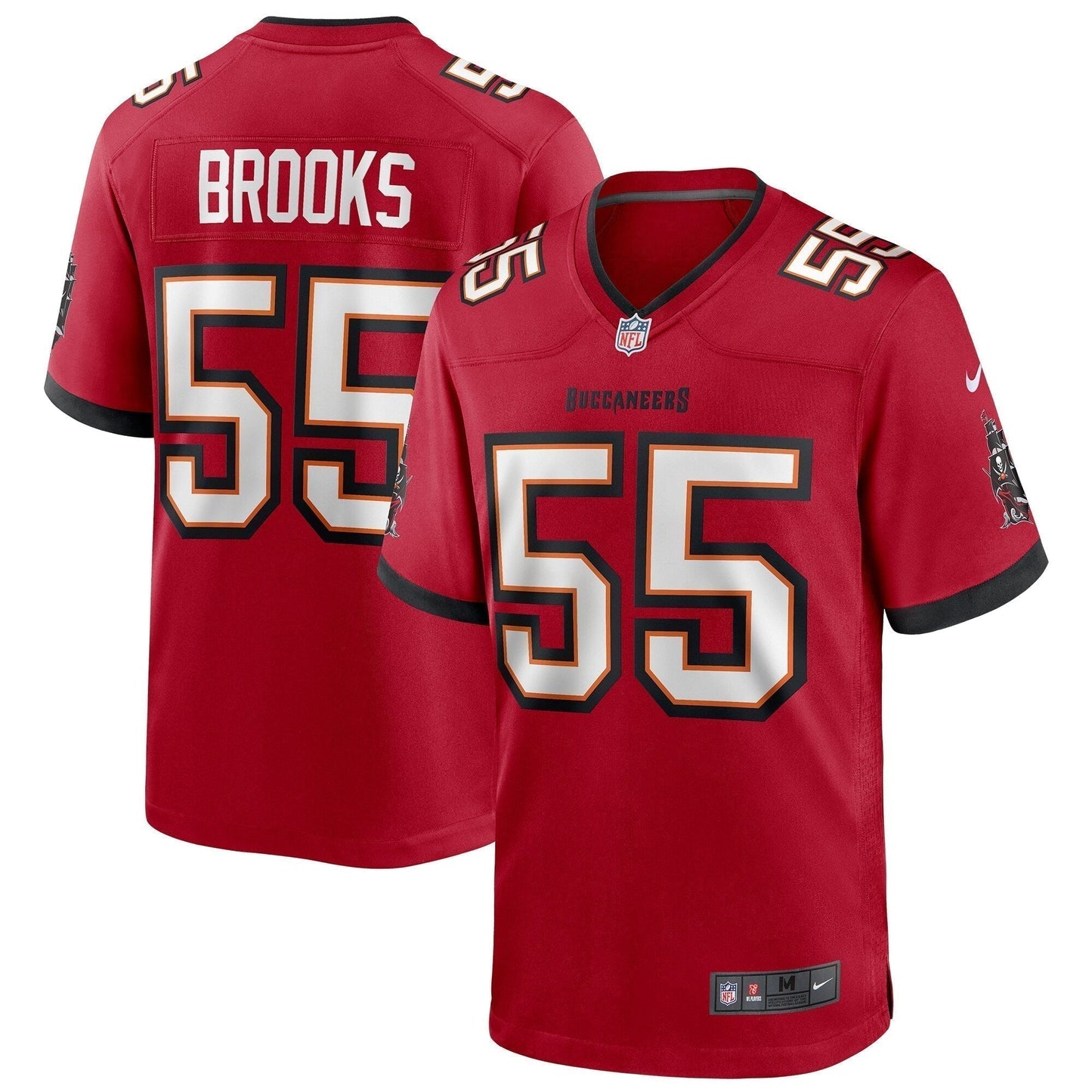 Derrick Brooks Tampa Bay Buccaneers Game Retired Jersey - Red football jersey product view 1
